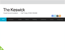 Tablet Screenshot of keswickhotelbacton.co.uk